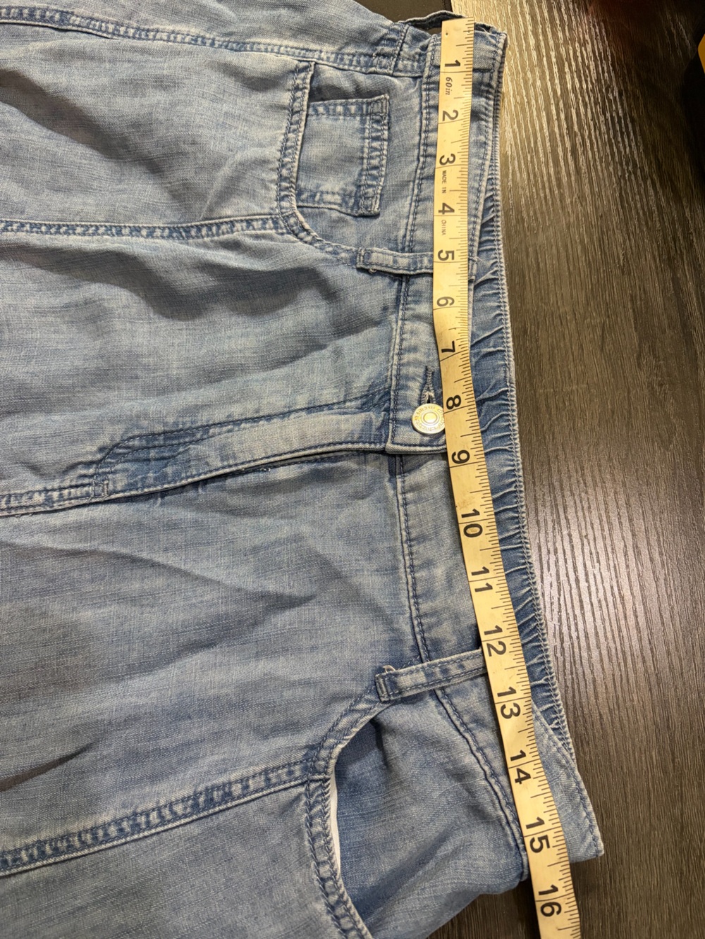 Light Blue Denim Maxi Skirt A Line with Flared Panels Lightweight Chambray Fall - Picture 9 of 11